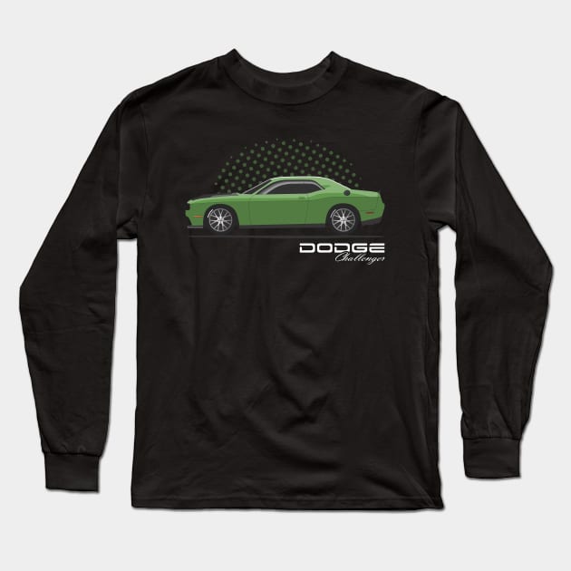 Dodge Challenger - Hellcat American Muscle Car Long Sleeve T-Shirt by CC I Design